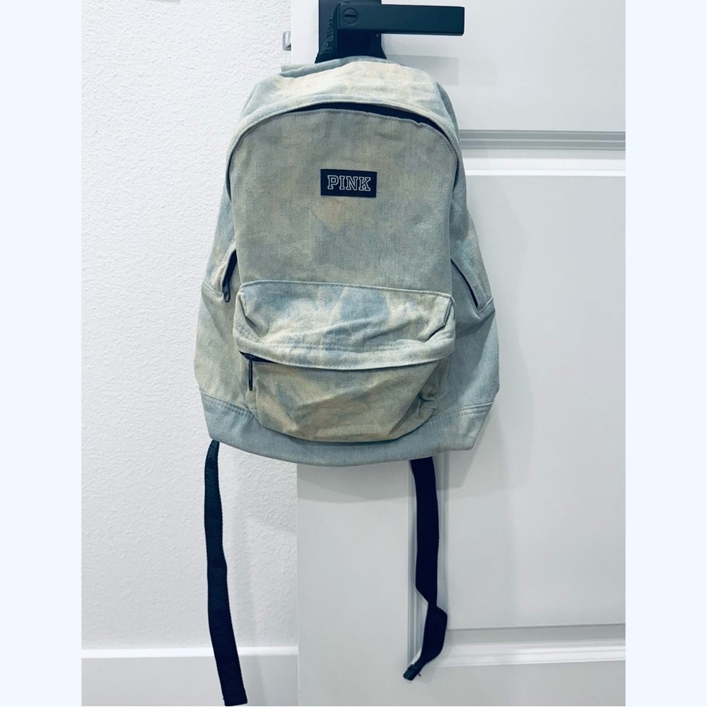 PINK Victoria's Secret Small Denim Backpack